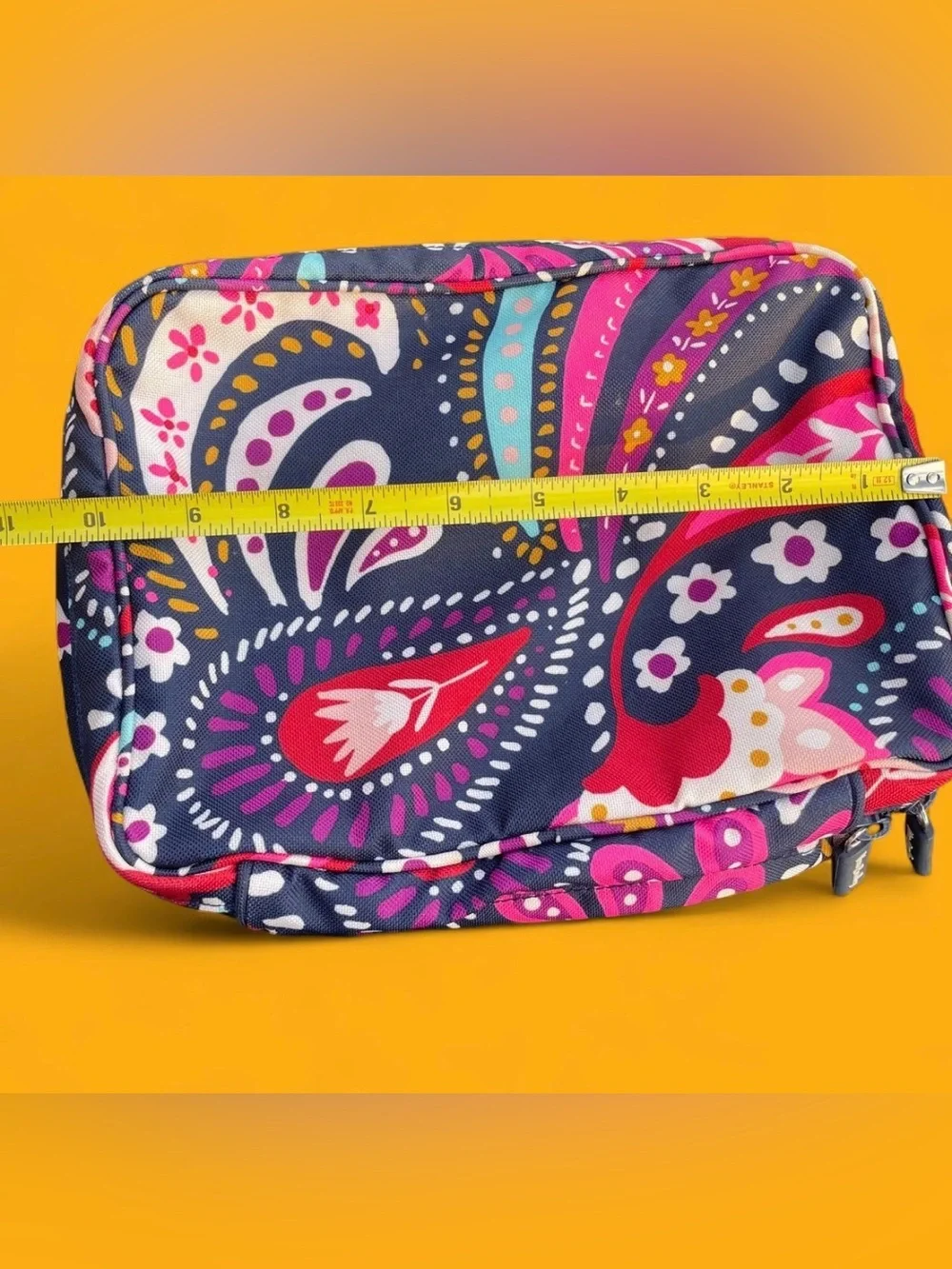 Vera Bradley Ultra Light Painted Paisley Cosmetic makeup Toiletries bag